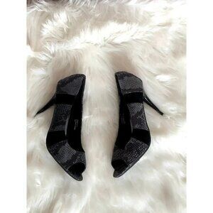Pre-Owned Anne Michelle Snake Pattern Heels Size 9